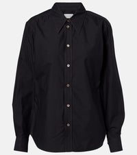 Lemaire Cotton And Silk Shirt Black