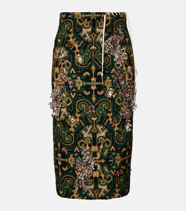 Dries Van Noten Embellished pencil skirt
