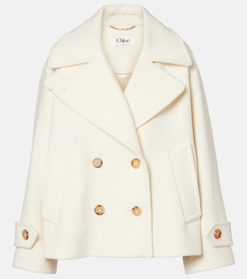Chloe Oversized wool-blend coat