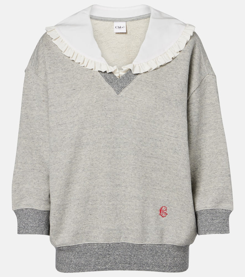 Chloe Cotton-blend French Terry sweatshirt