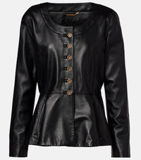 Chloe Peplum leather jacket
