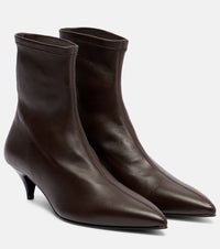 A.Emery A. Emery Ophelia Leather Ankle Boots Brown