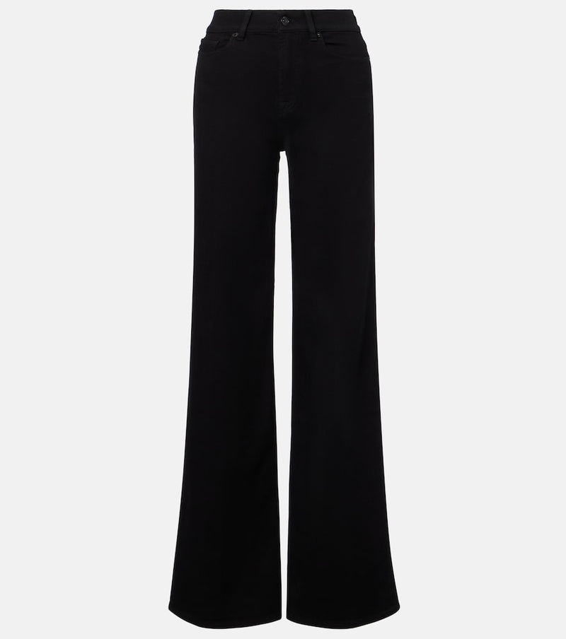 7 For All Mankind Lotta high-rise wide-leg jeans