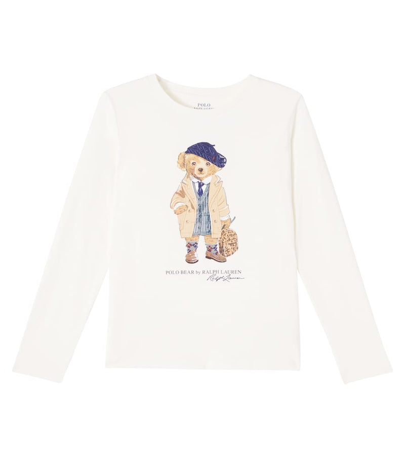 Polo Ralph Lauren Kids Polo Bear cotton jersey T-shirt