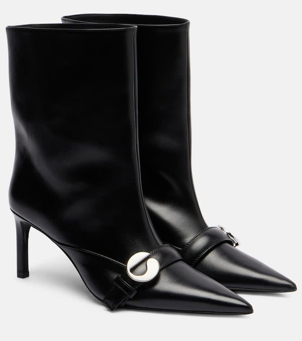Coperni Logo leather ankle boots