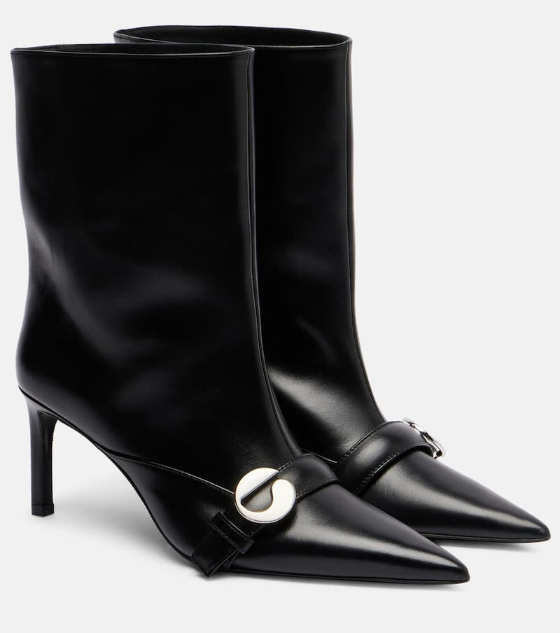Coperni Logo leather ankle boots