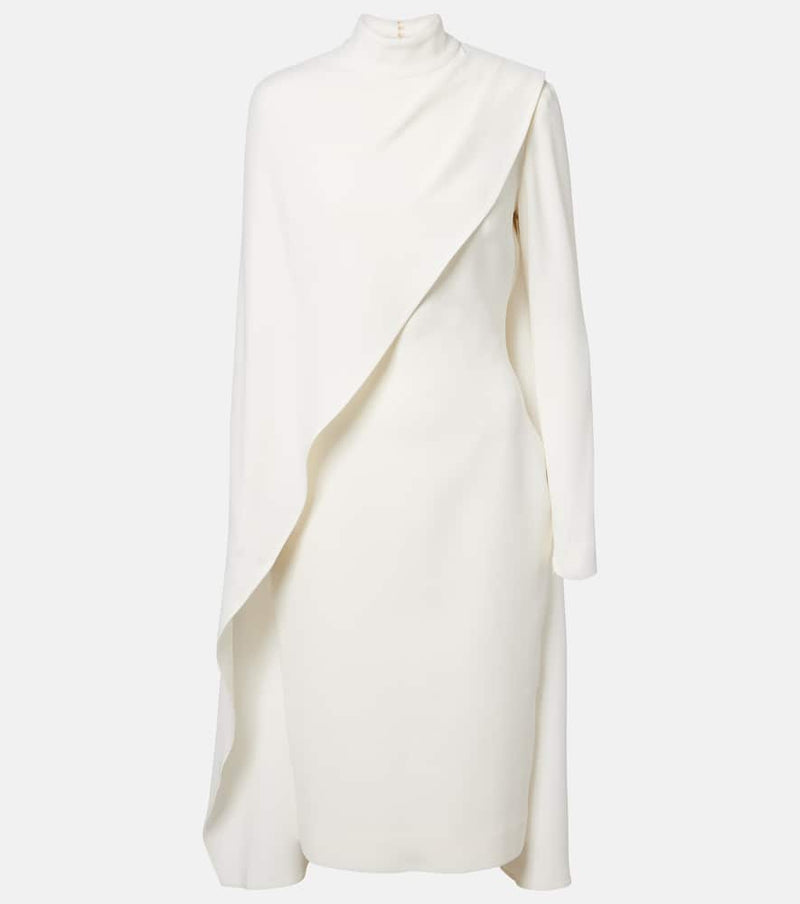 Elie Saab Caped cady cocktail dress
