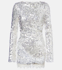 Christopher Esber Opaline open-back sequined minidress