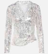 Christopher Esber Opaline sequined top