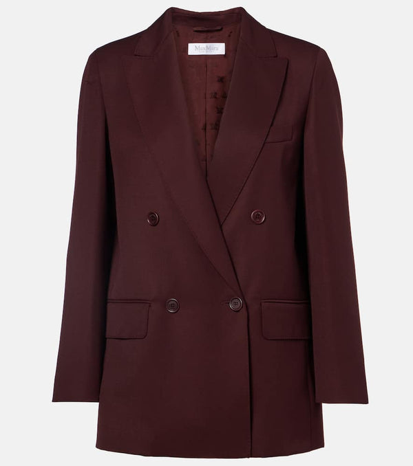 Max Mara Farad double-breasted virgin wool blazer