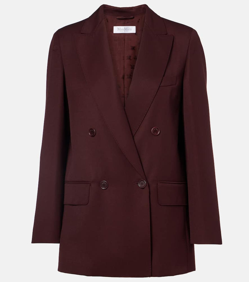 Max Mara Farad double-breasted virgin wool blazer