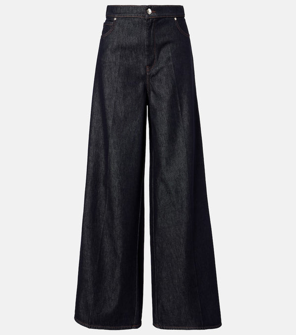 Max Mara Carmine high-rise wide-leg jeans
