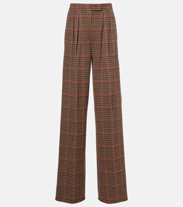 Max Mara Seggio wool and cotton jersey wide-leg pants