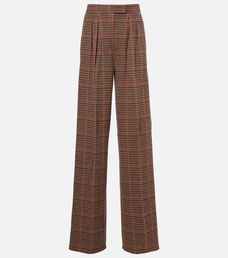 Max Mara Seggio wool and cotton jersey wide-leg pants