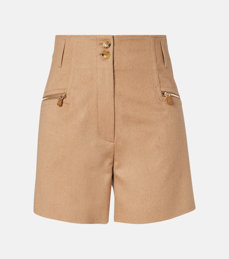 Max Mara Lola camel hair shorts