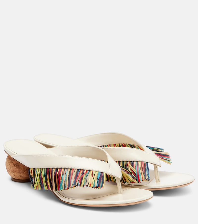 Ferragamo Bettie fringed sandals