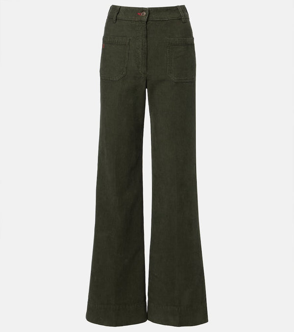 Victoria Beckham Alina mid-rise corduroy flared jeans