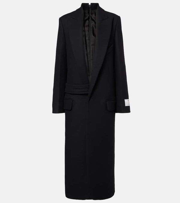 Victoria Beckham Single-breasted wool-blend coat