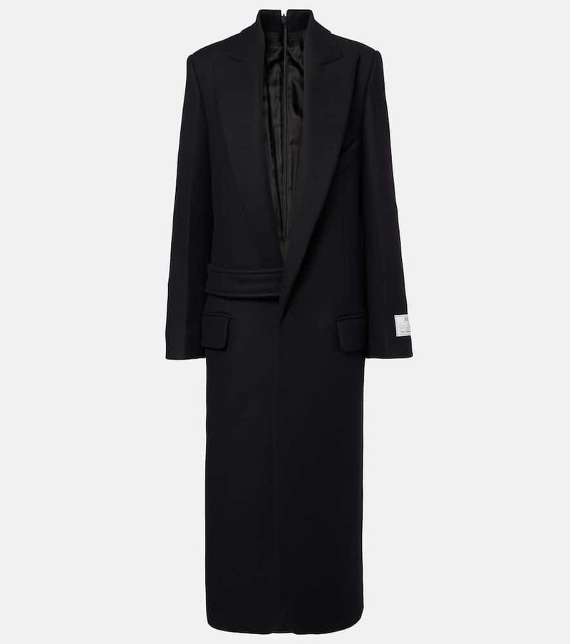 Victoria Beckham Single-breasted wool-blend coat