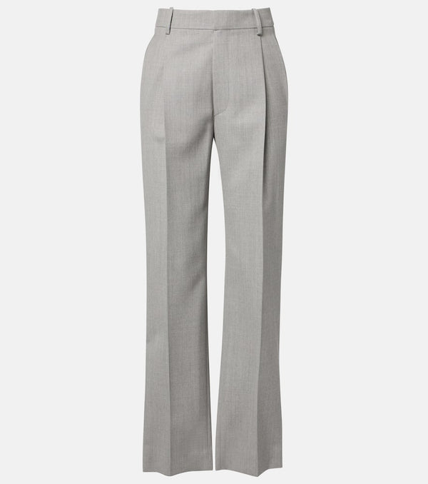 Victoria Beckham High-rise virgin wool straight pants