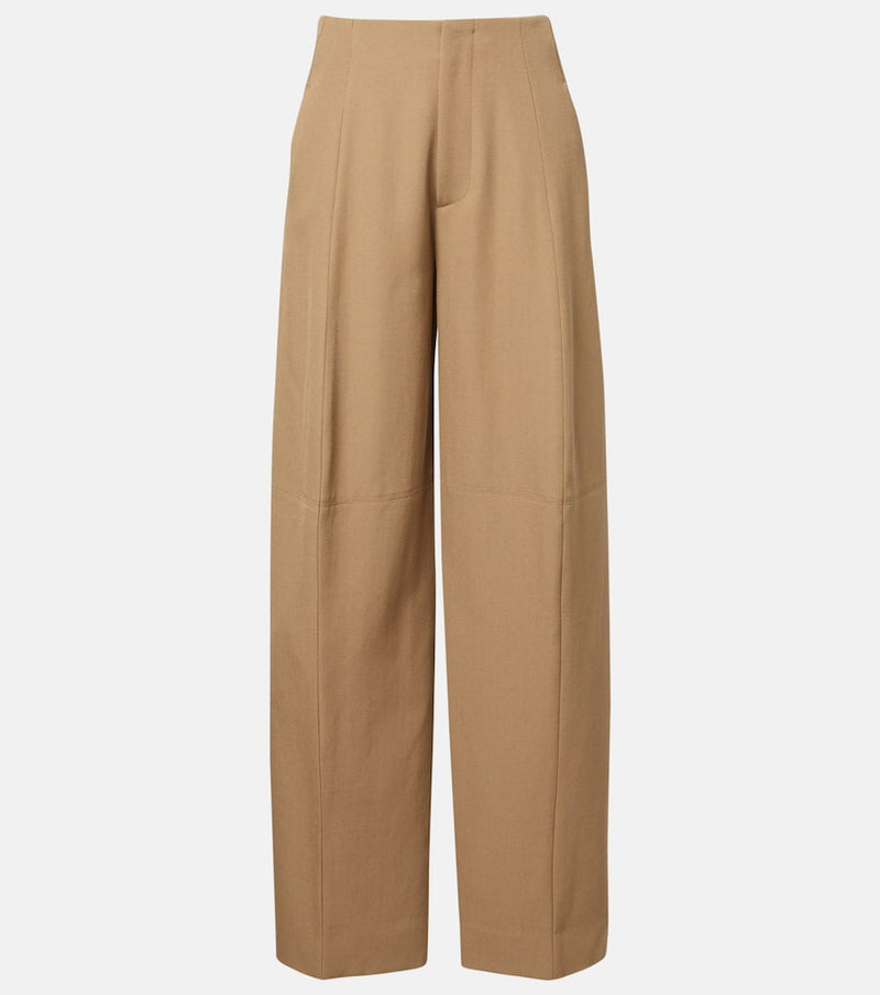Victoria Beckham High-rise virgin wool wide-leg pants