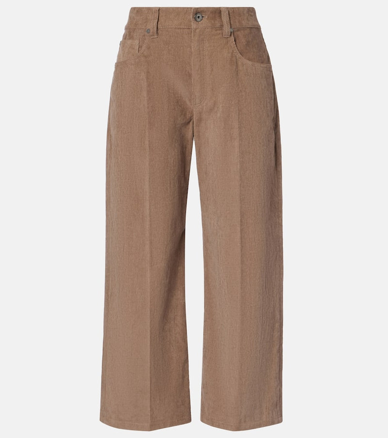 Brunello Cucinelli Monili cotton corduroy straight pants