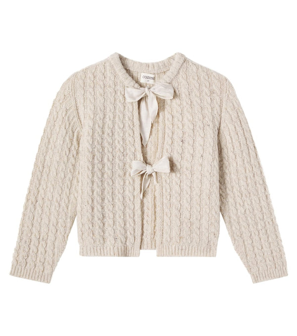 Cozmo Martinique cable-knit wool-blend cardigan