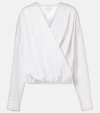 Dries Van Noten Striped cotton top