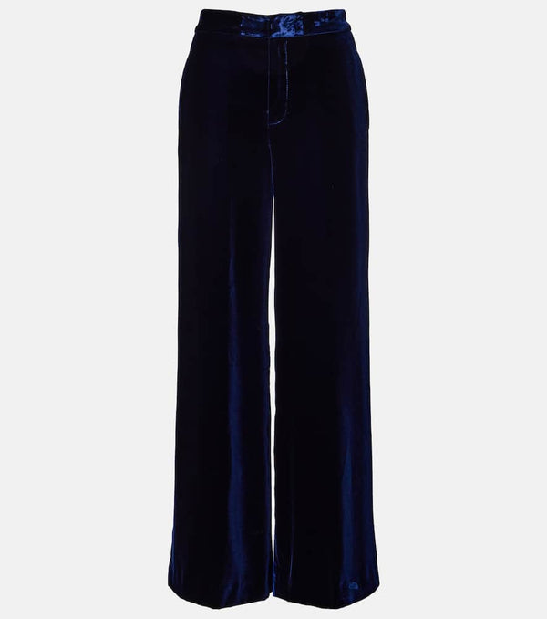 Etro Velvet wide-leg pants