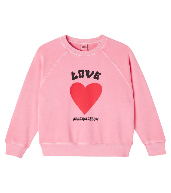 Jellymallow Love cotton jersey sweatshirt