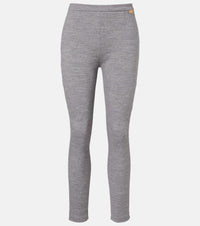 Balmain Wool and cotton-blend leggings