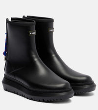 Sacai Logo ankle boots