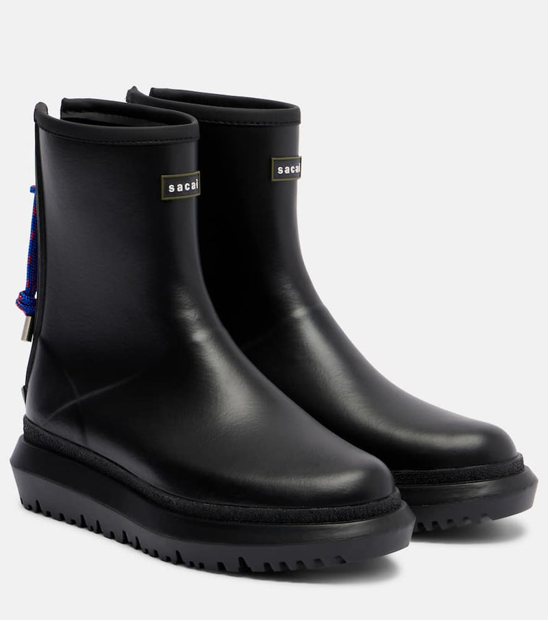 Sacai Logo ankle boots