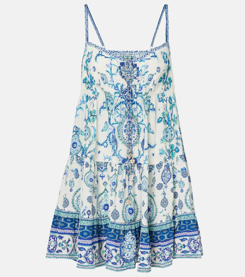 Camilla Isnik Lullaby printed silk minidress