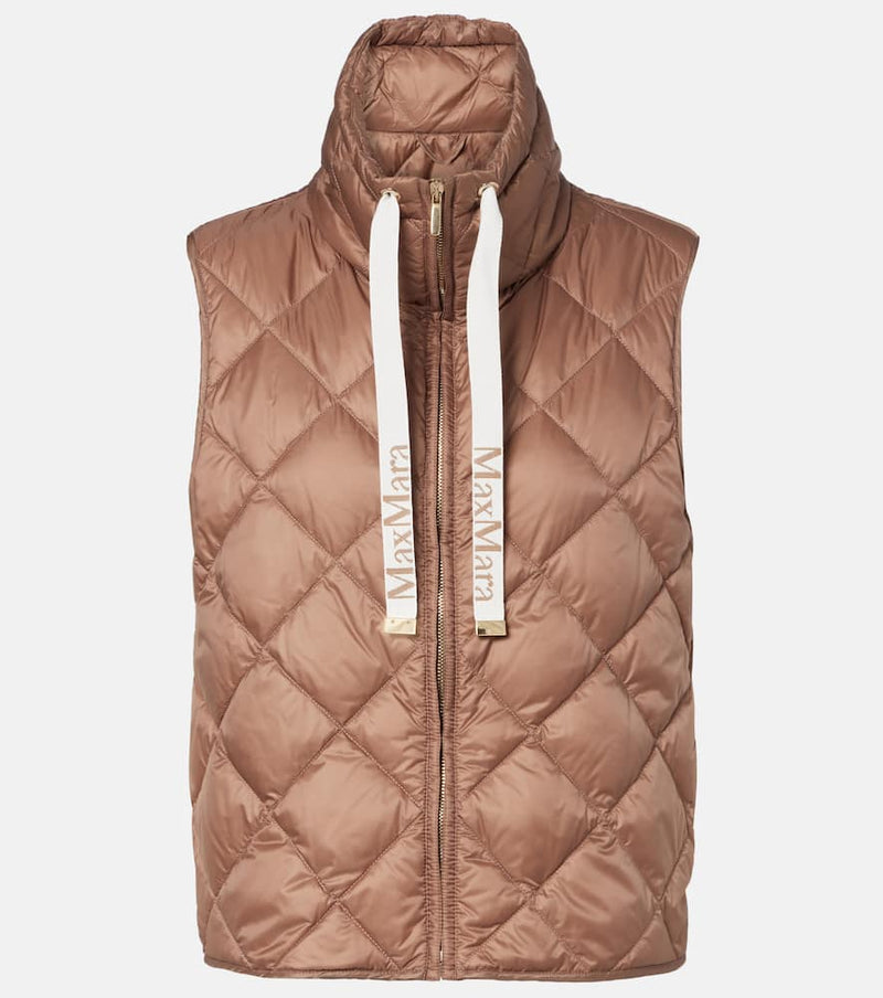 Max Mara Tregic quilted zip-up vest
