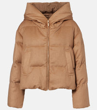 Max Mara Dalia reversible camel hair taffeta down jacket