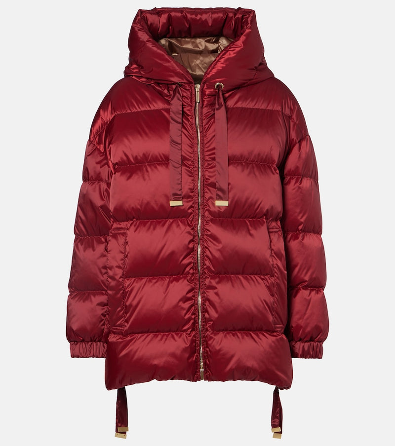 Max Mara Felice hooded taffeta down jacket