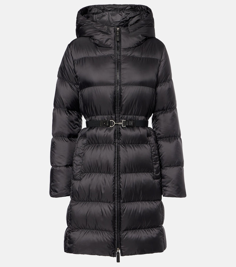Max Mara Belted quilted down coat