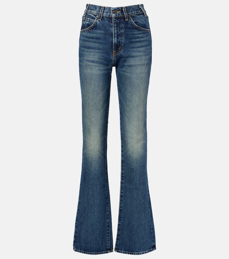 Nili Lotan Joan mid-rise straight jeans