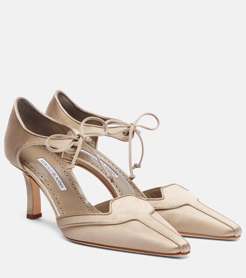 Manolo Blahnik Orata 70 satin pumps