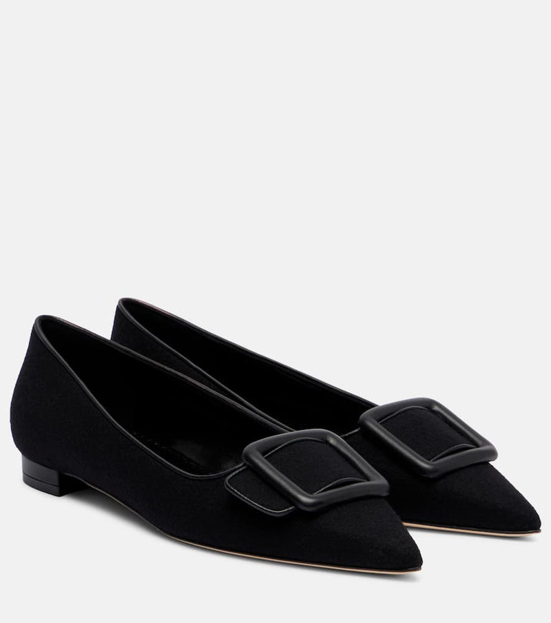 Manolo Blahnik Maysale buckled ballet flats