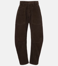 Nili Lotan Shon cotton-blend corduroy barrel-leg pants