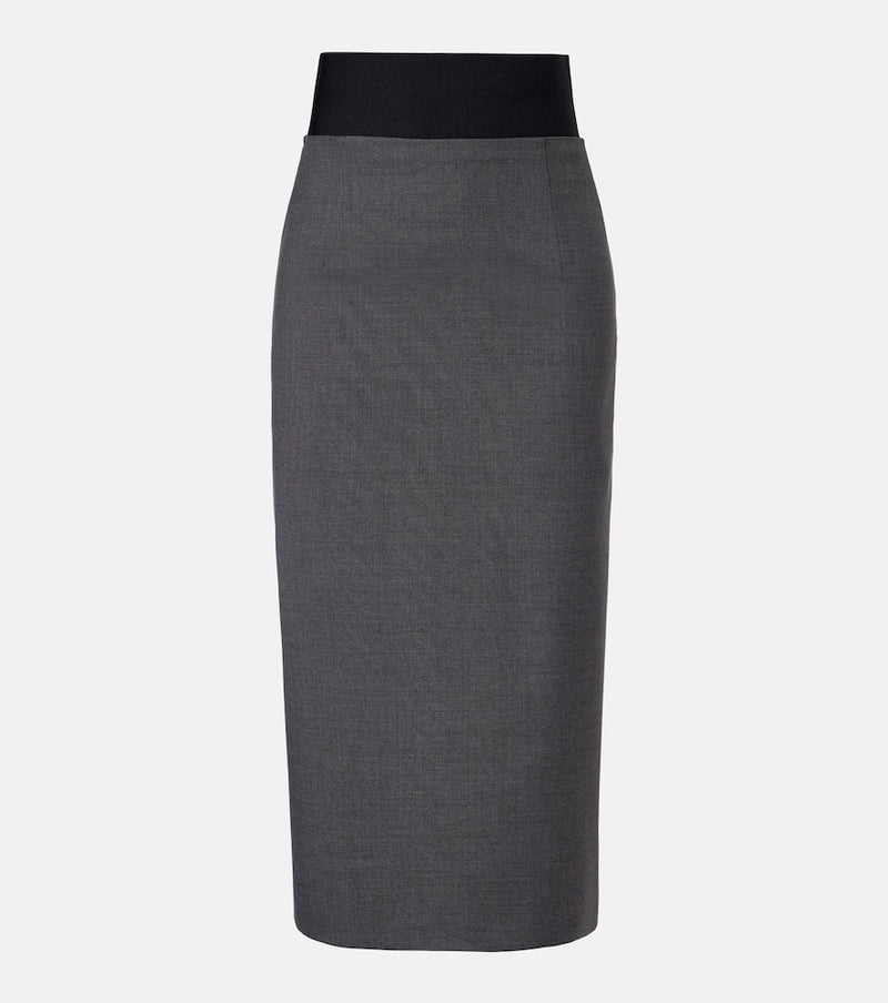 Sportmax Finire virgin wool pencil skirt