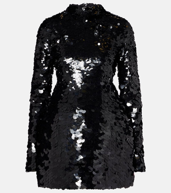 Sportmax Terfrite sequined jersey minidress