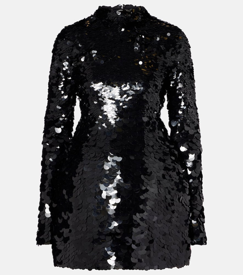 Sportmax Terfrite sequined jersey minidress