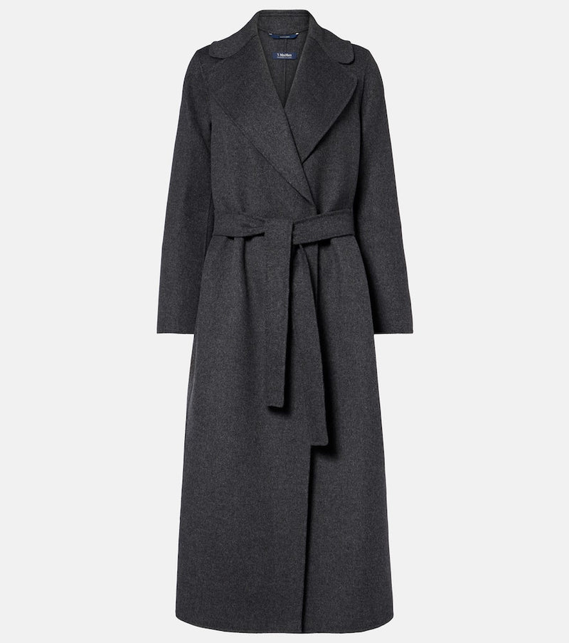 S Max Mara Poldo virgin wool wrap coat
