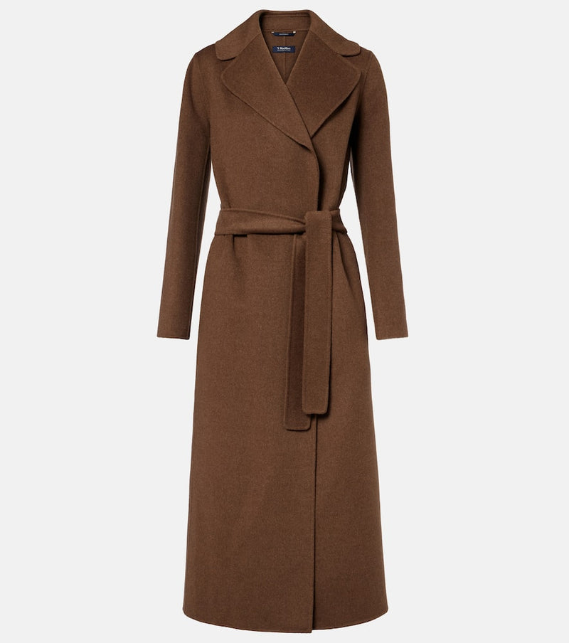 S Max Mara Poldo virgin wool wrap coat