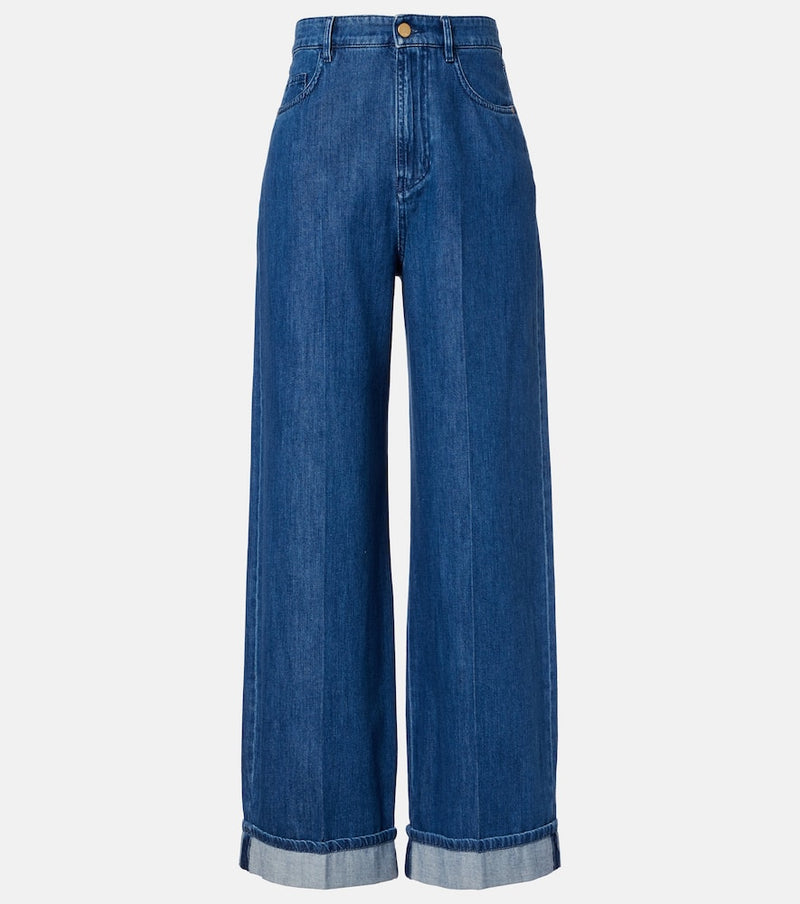 S Max Mara High-rise wide-leg jeans