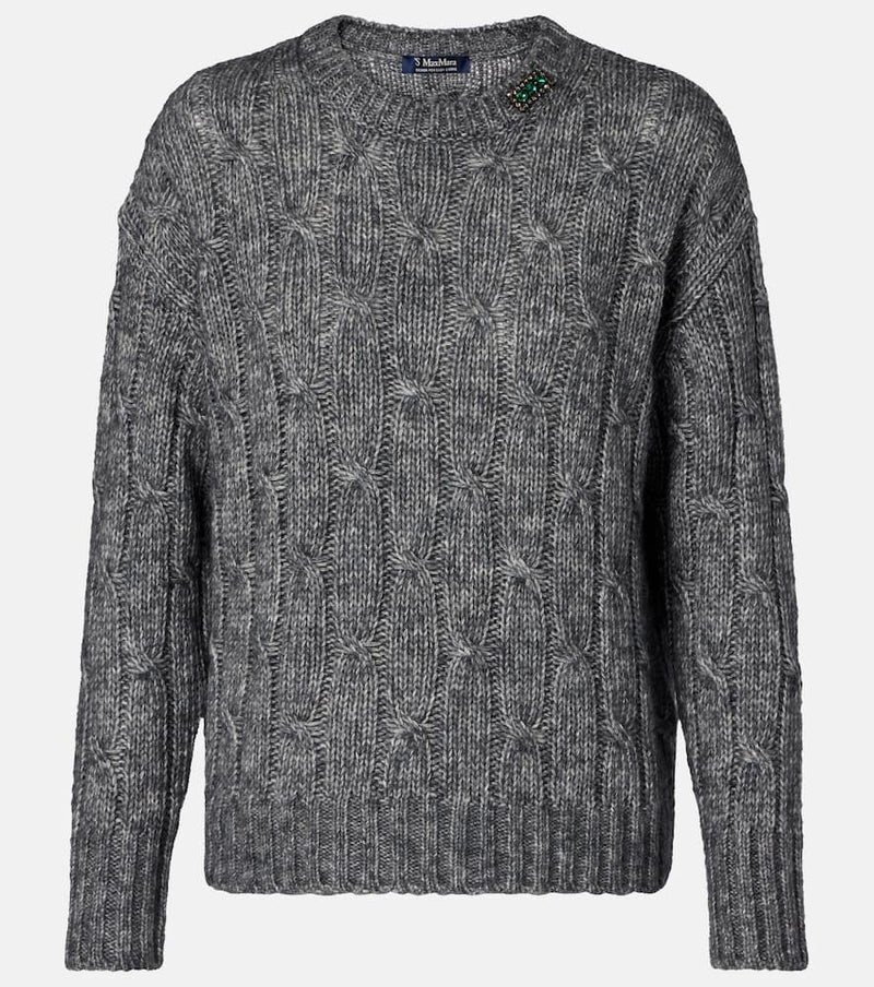 S Max Mara Cotton, alpaca, and wool sweater