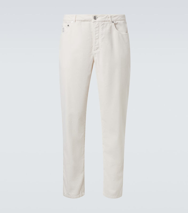 Brunello Cucinelli Cotton corduroy straight pants